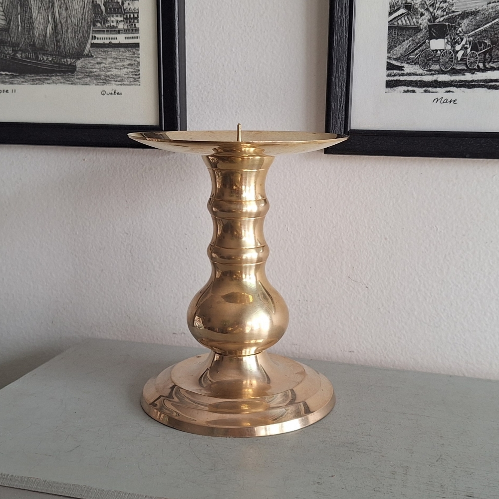 Candle holder made of real brass